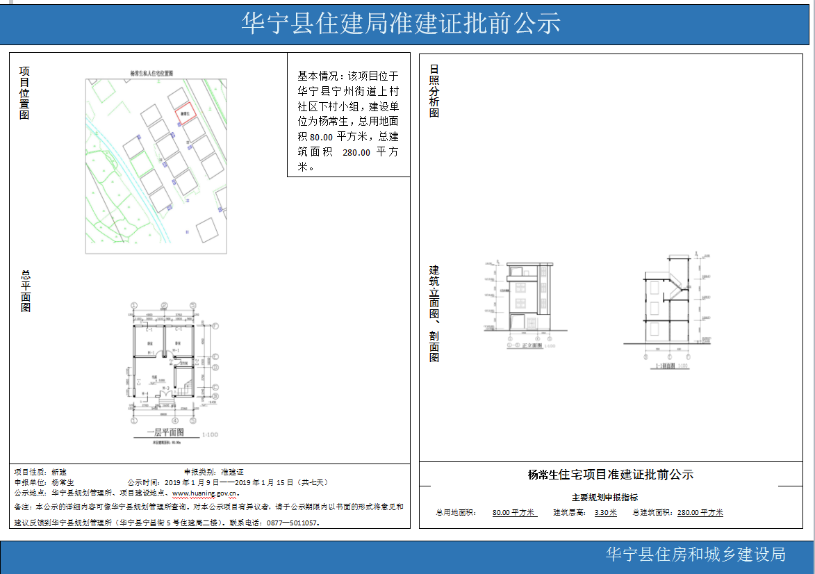 华宁县住建局准建证批前公示(杨常生).png 华宁县住建局准建证批前公示(杨常生).png